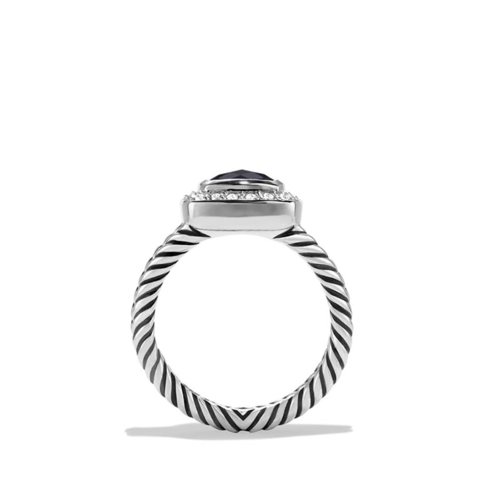 Petite Albion Ring Black Onyx & Diamond - Picture 4 of 6